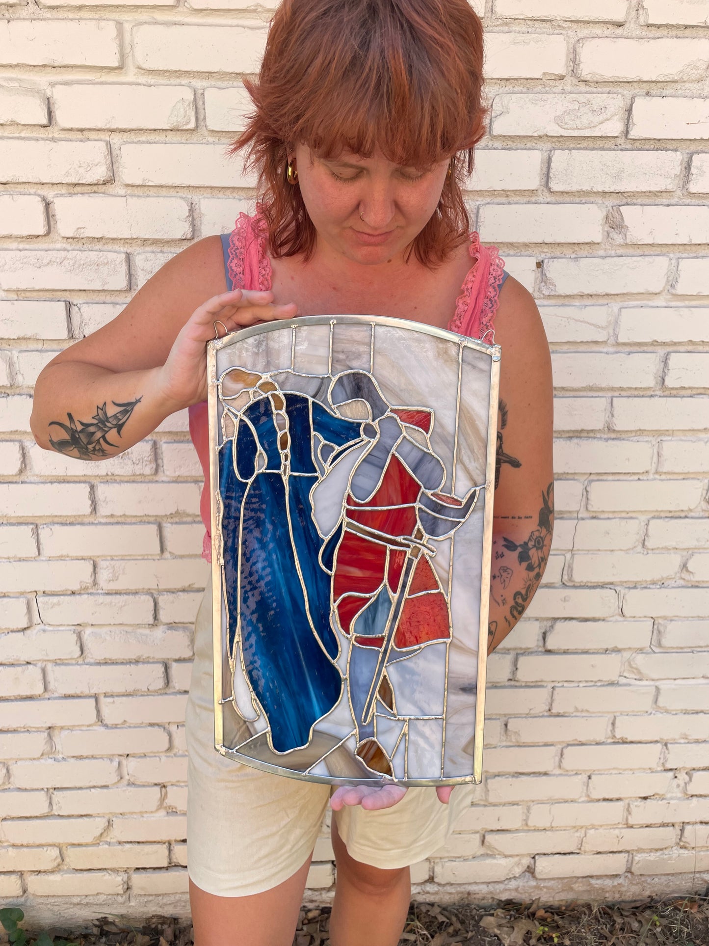 The meeting on the turret stairs