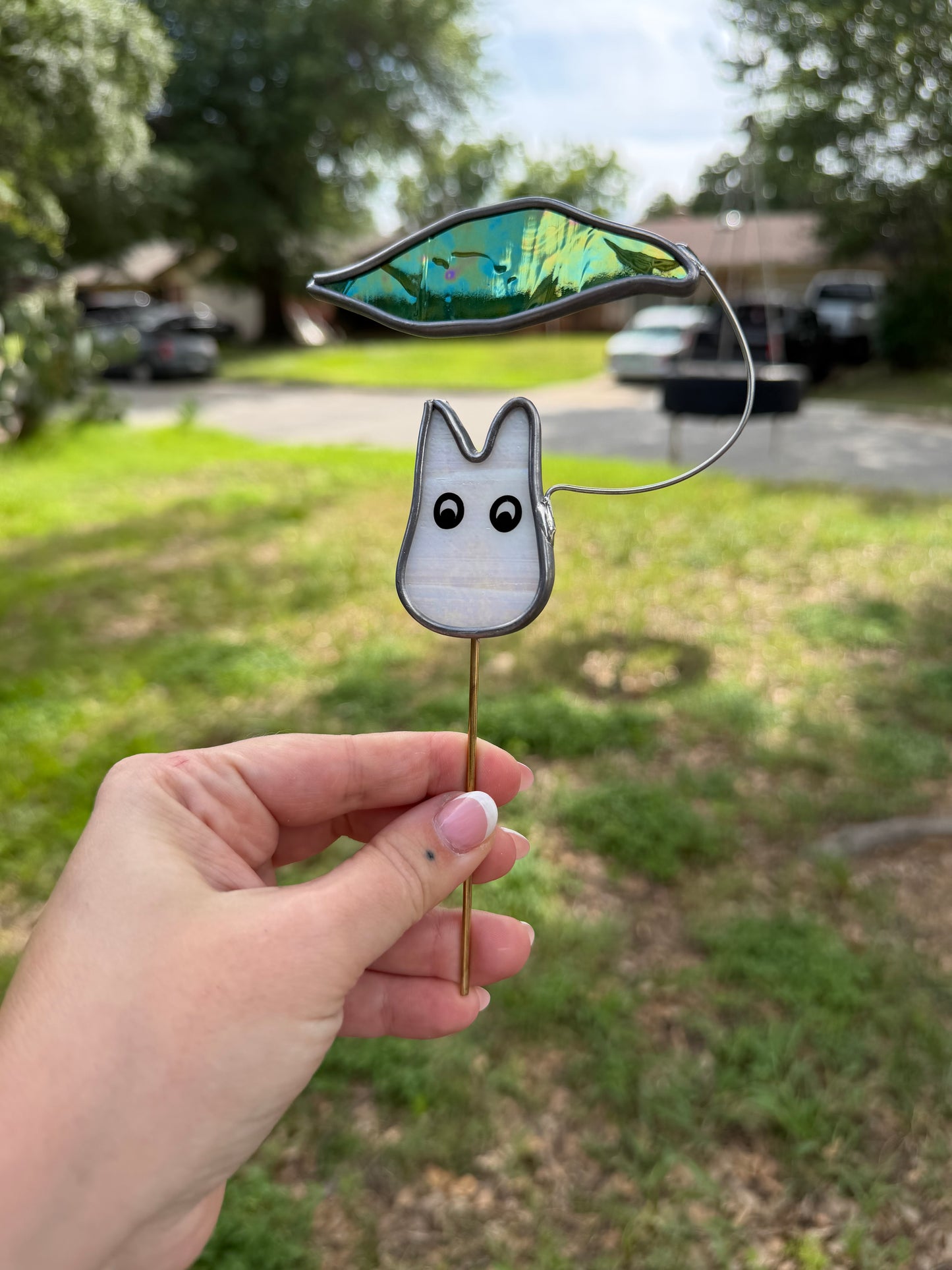 Totoro plant stake