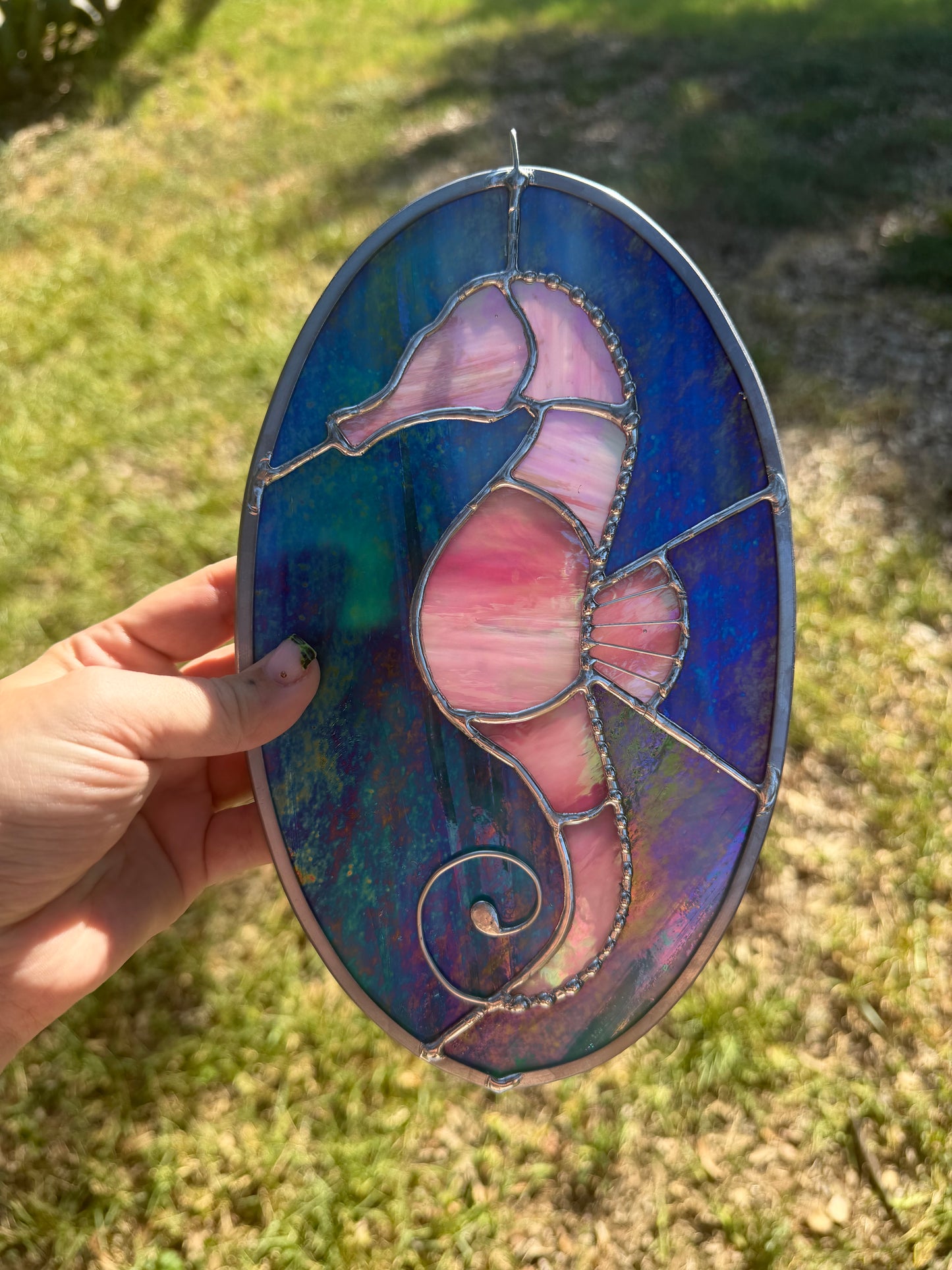 Pink seahorse
