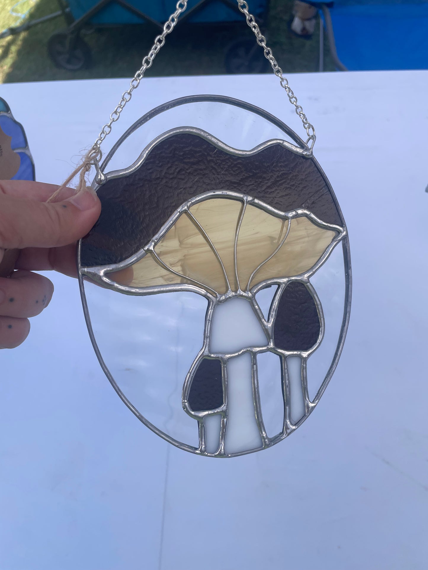 Brown and gold mushroom