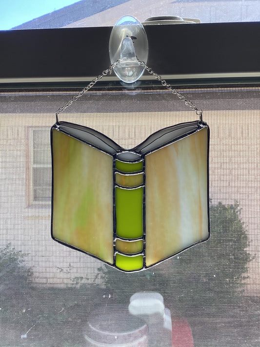 Green and tan book
