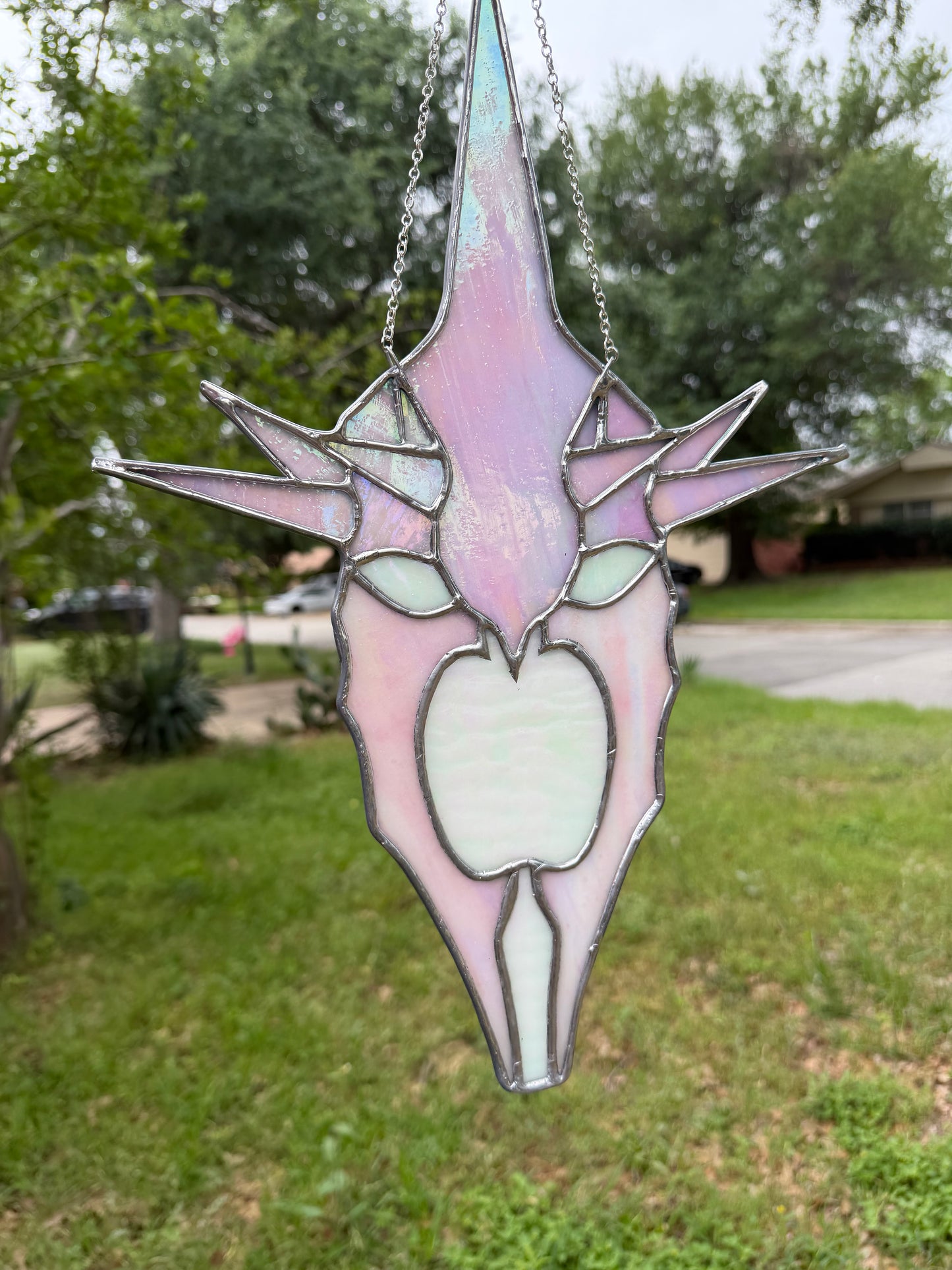 Witch king helmet in pink