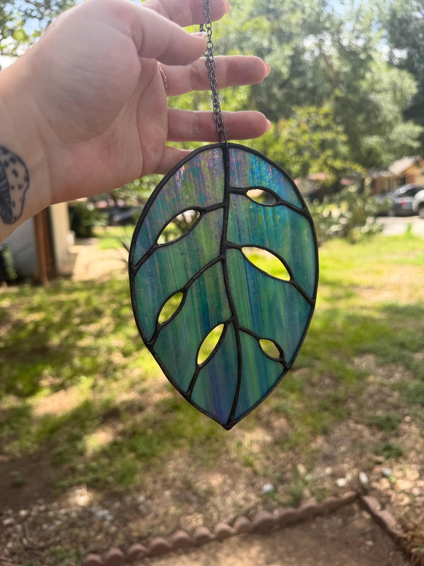 Iridescent leaf