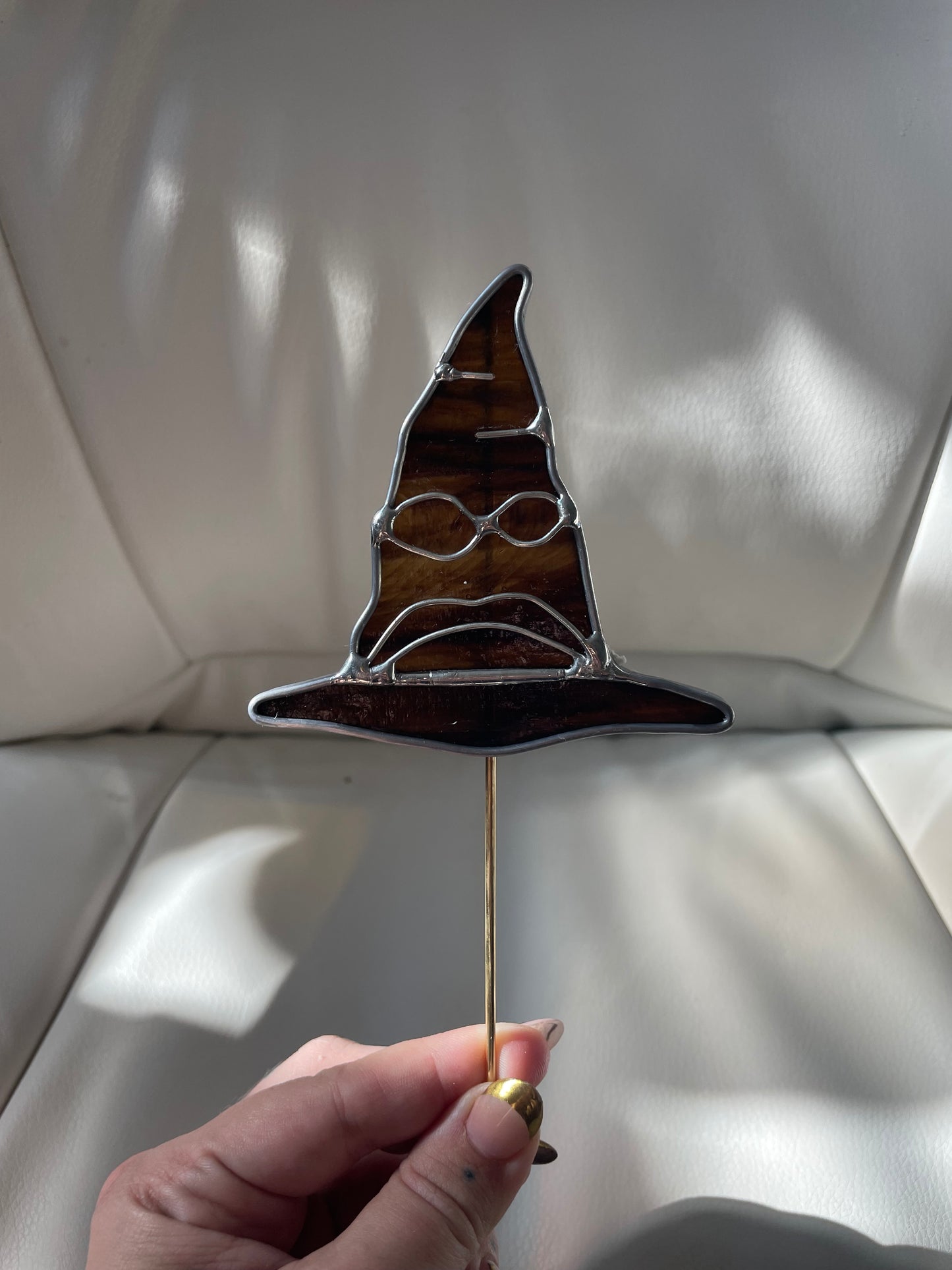 Sorting hat plant stake