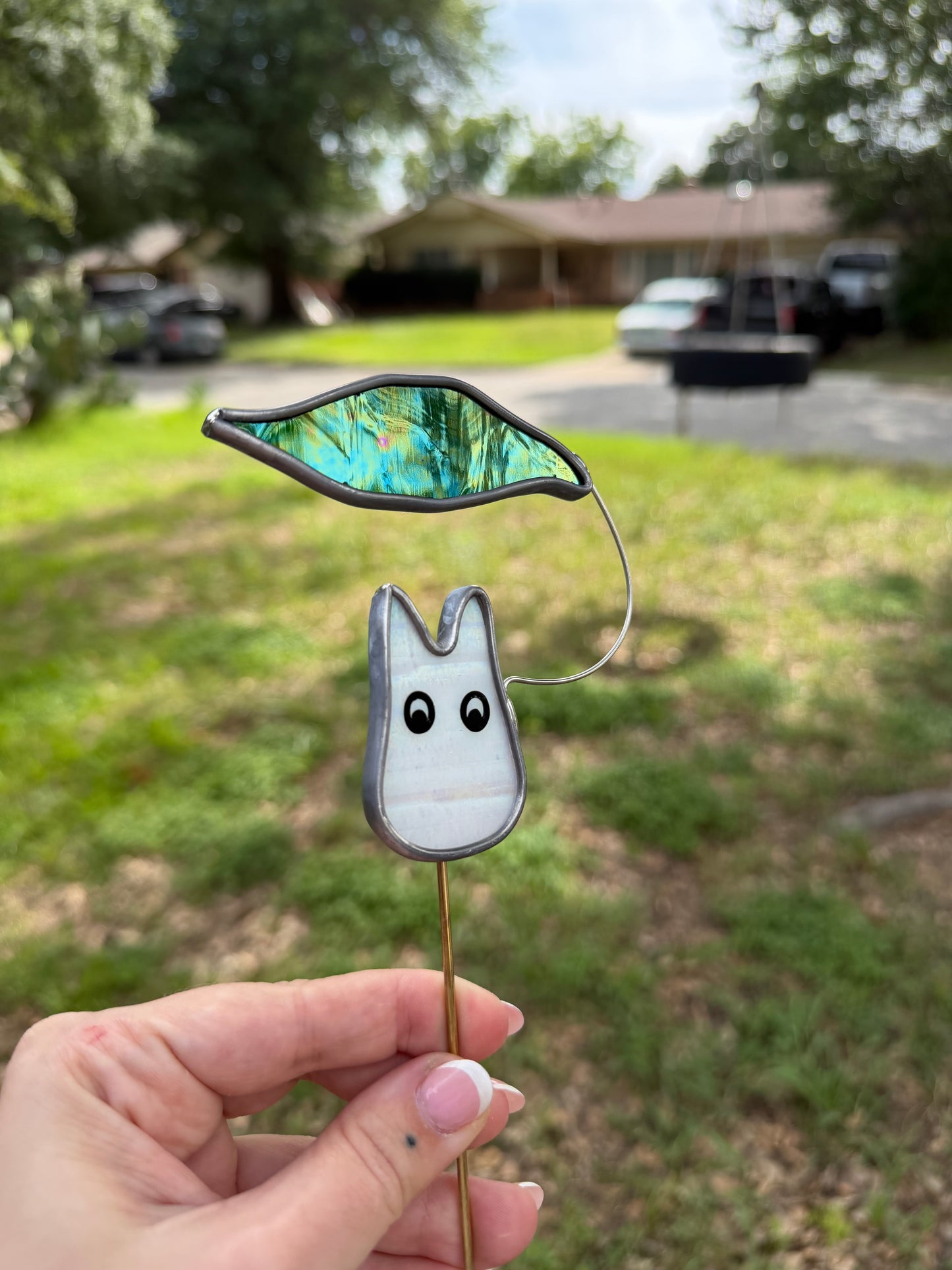 Totoro plant stake