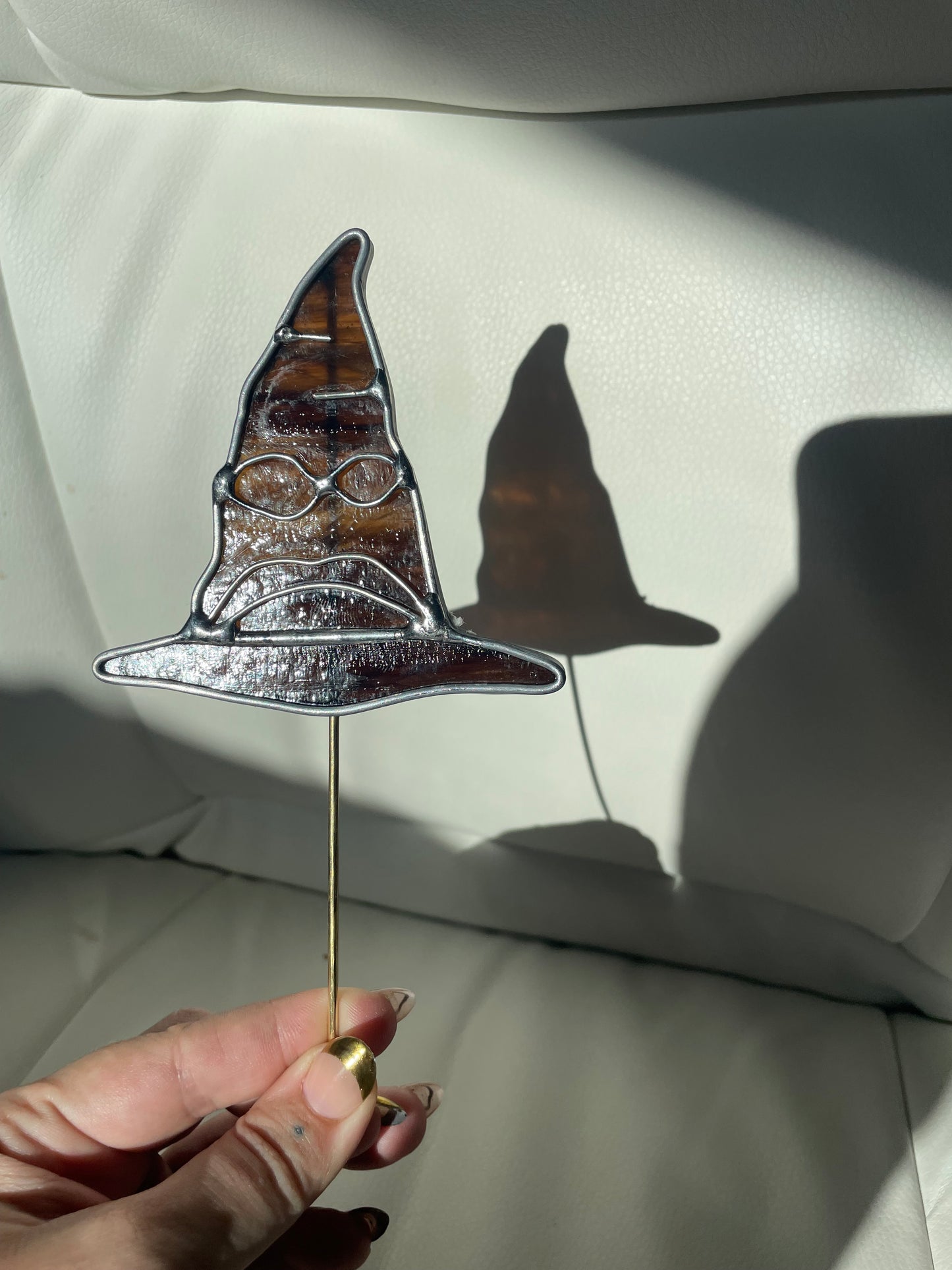 Sorting hat plant stake