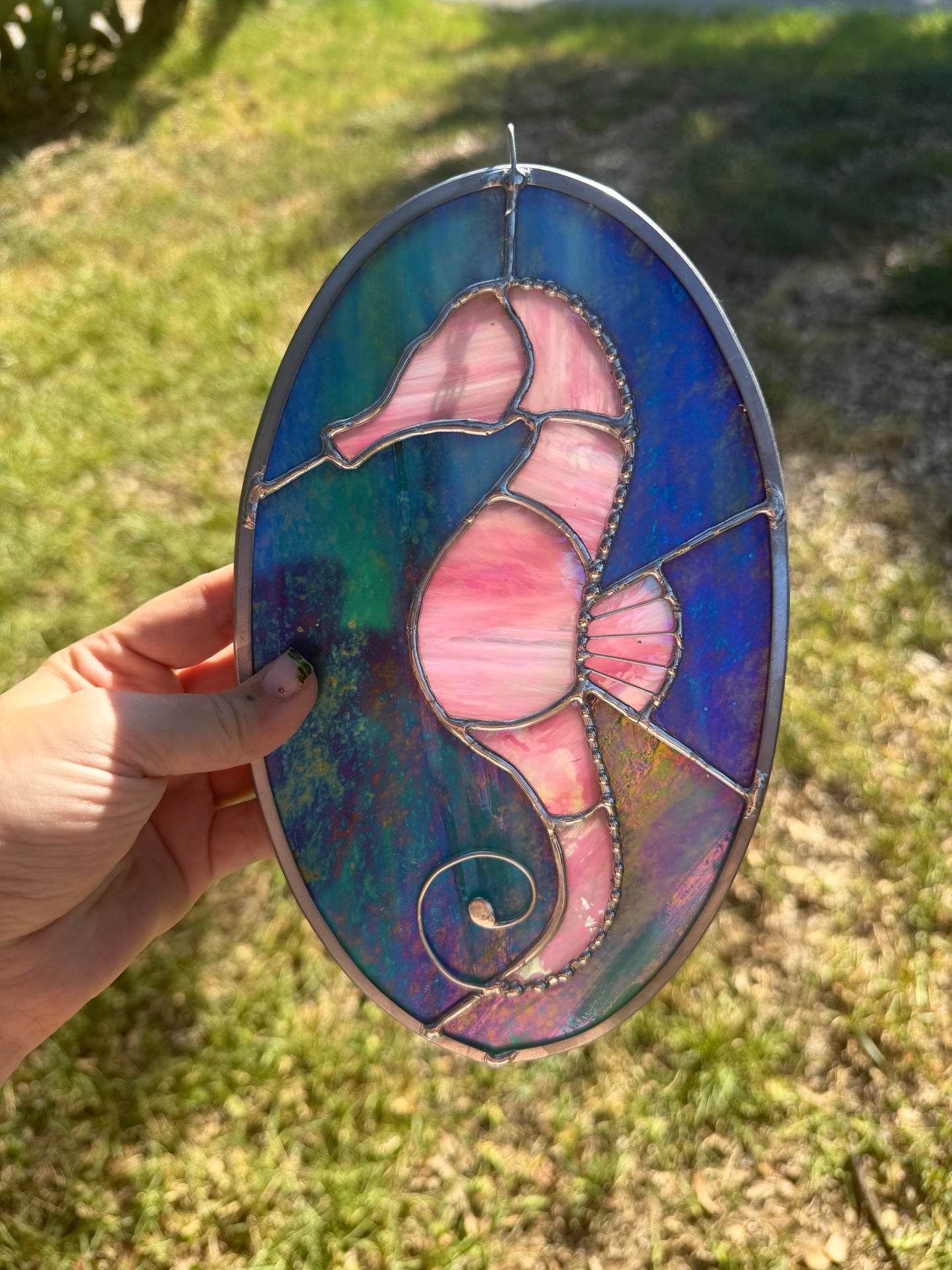 Pink seahorse