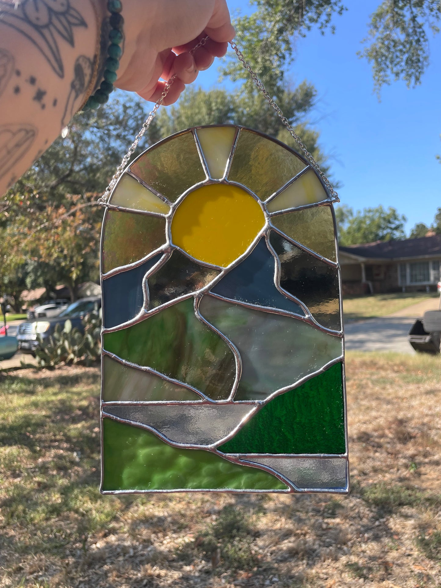 Mountain scene mini panel