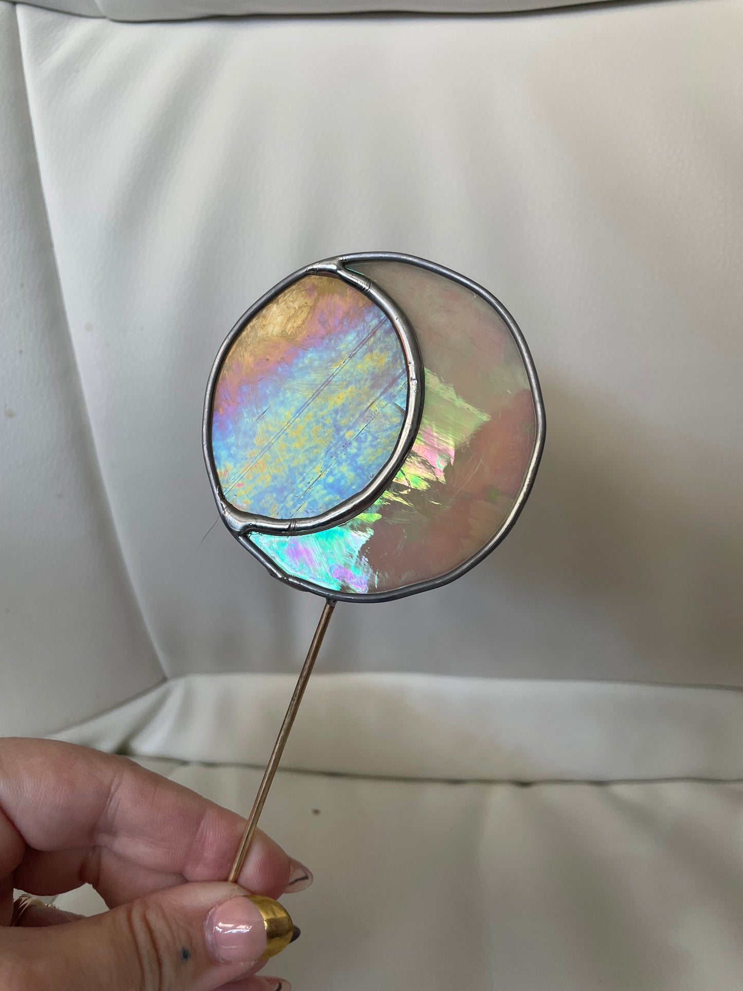 Cream Moon plant stake