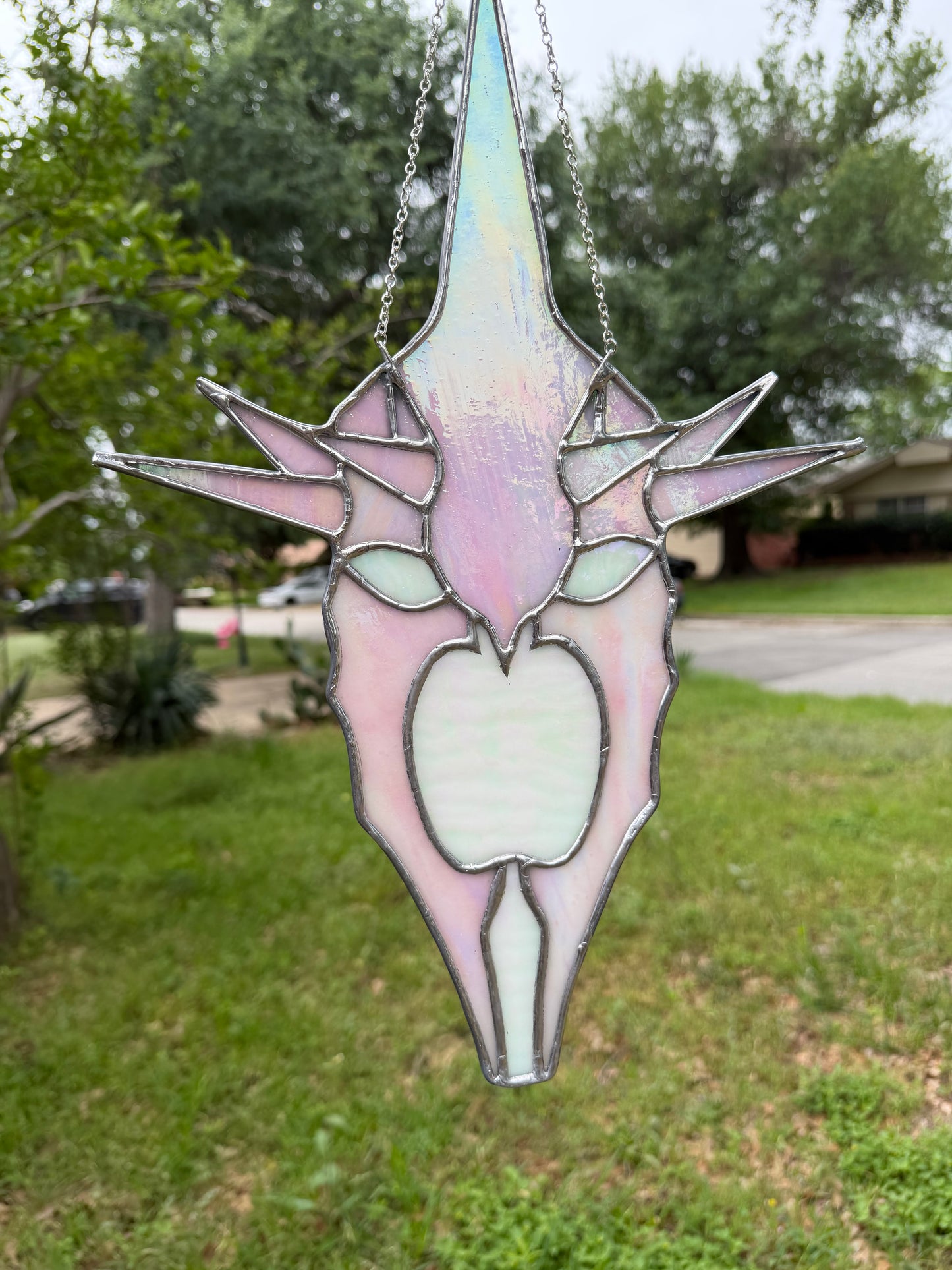 Witch king helmet in pink