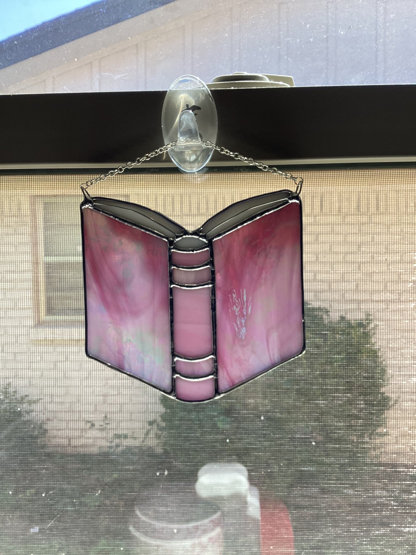 Iridescent pink book
