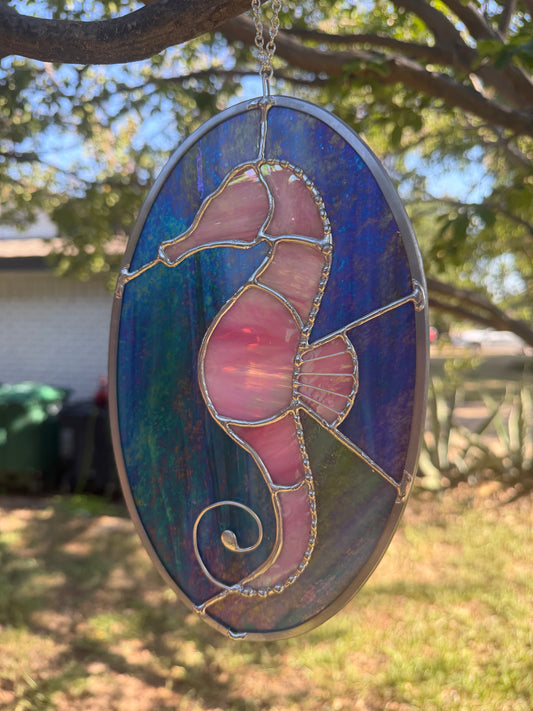 Pink seahorse