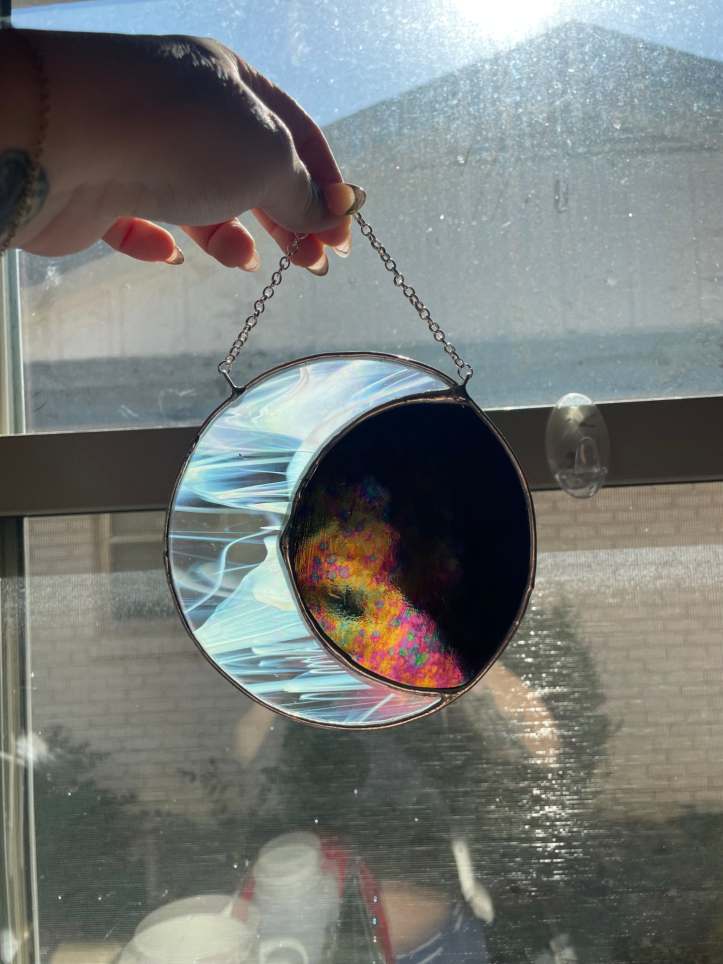 Black and white moon