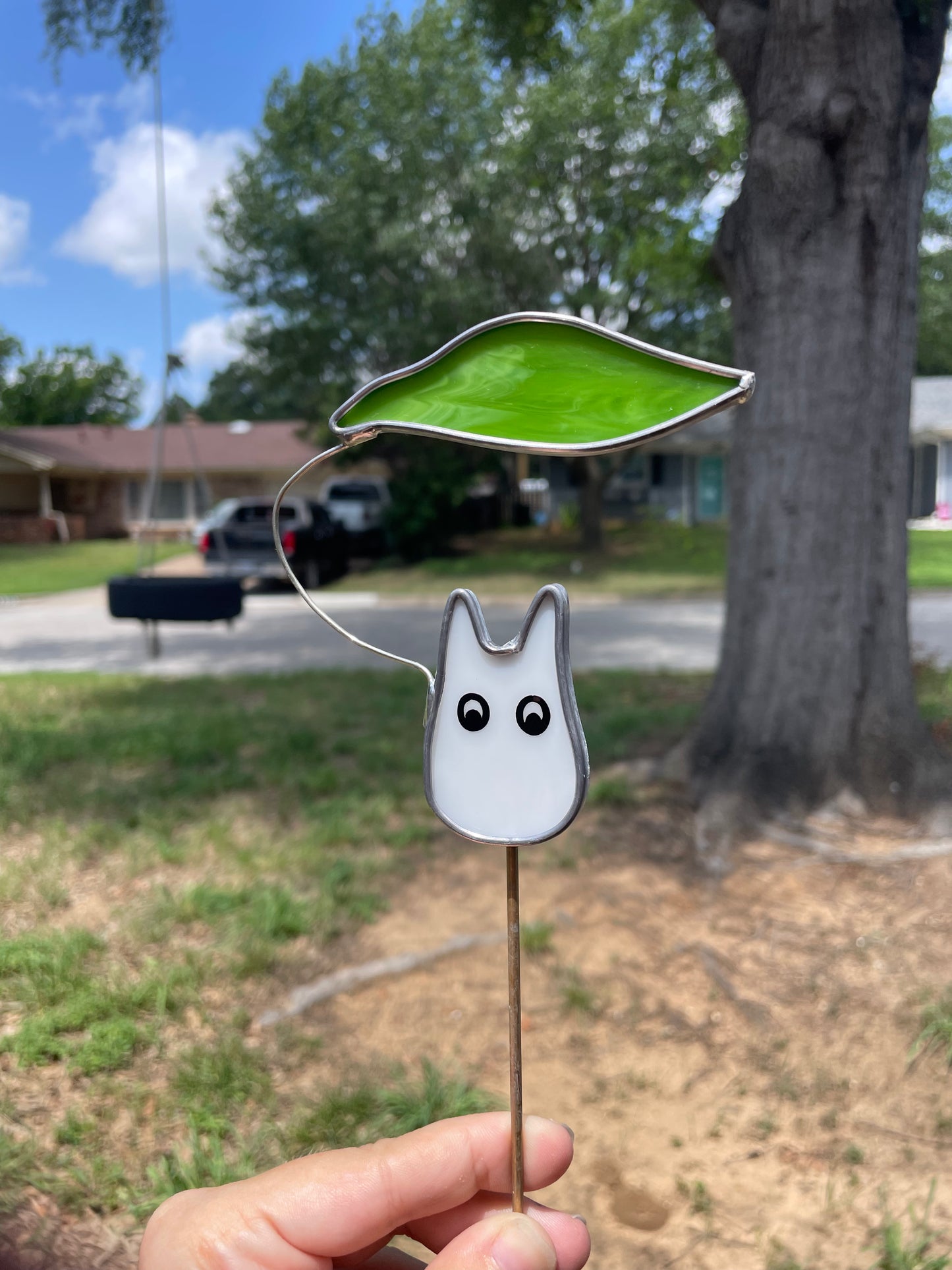 Totoro plant stake