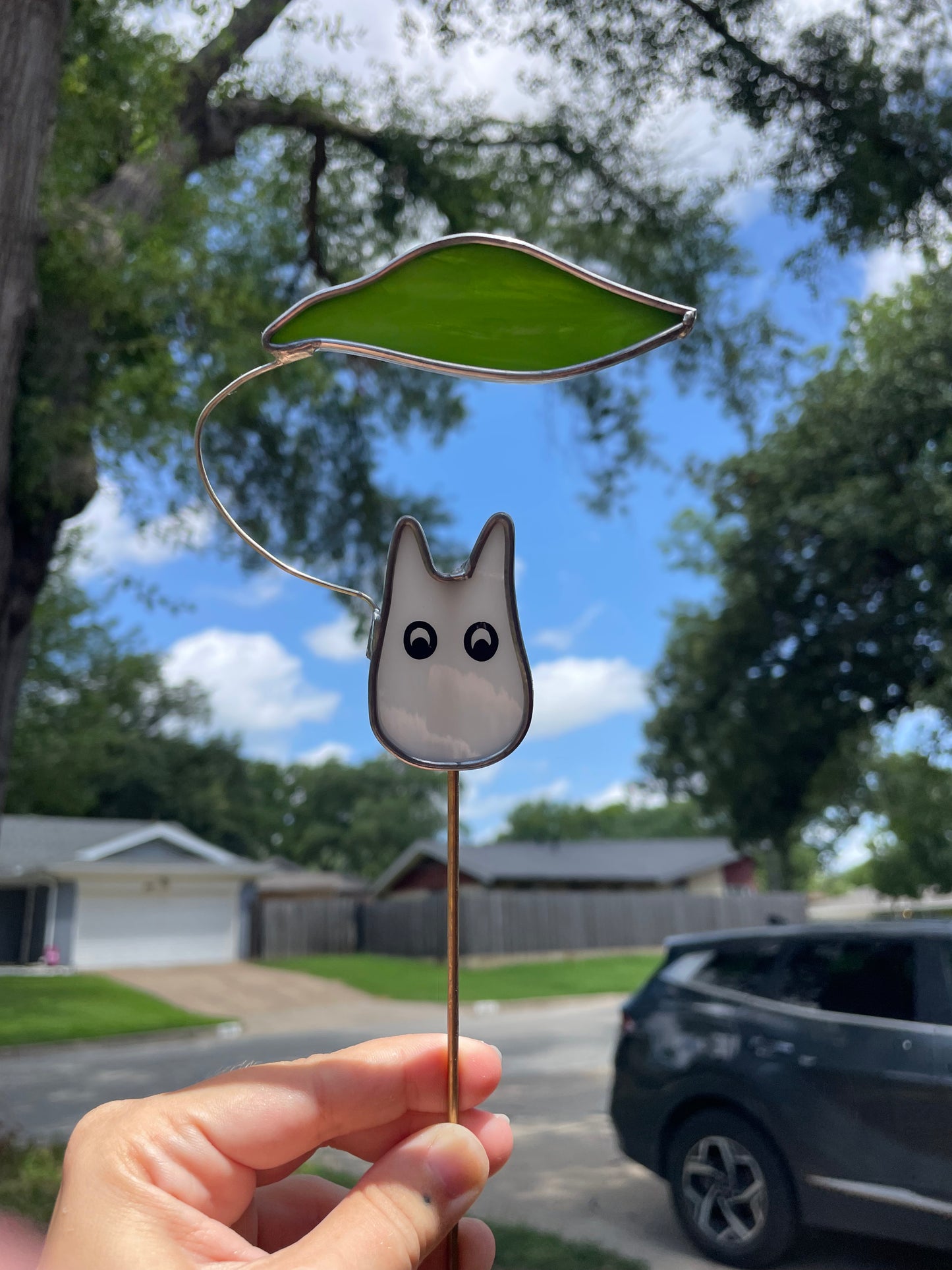 Totoro plant stake