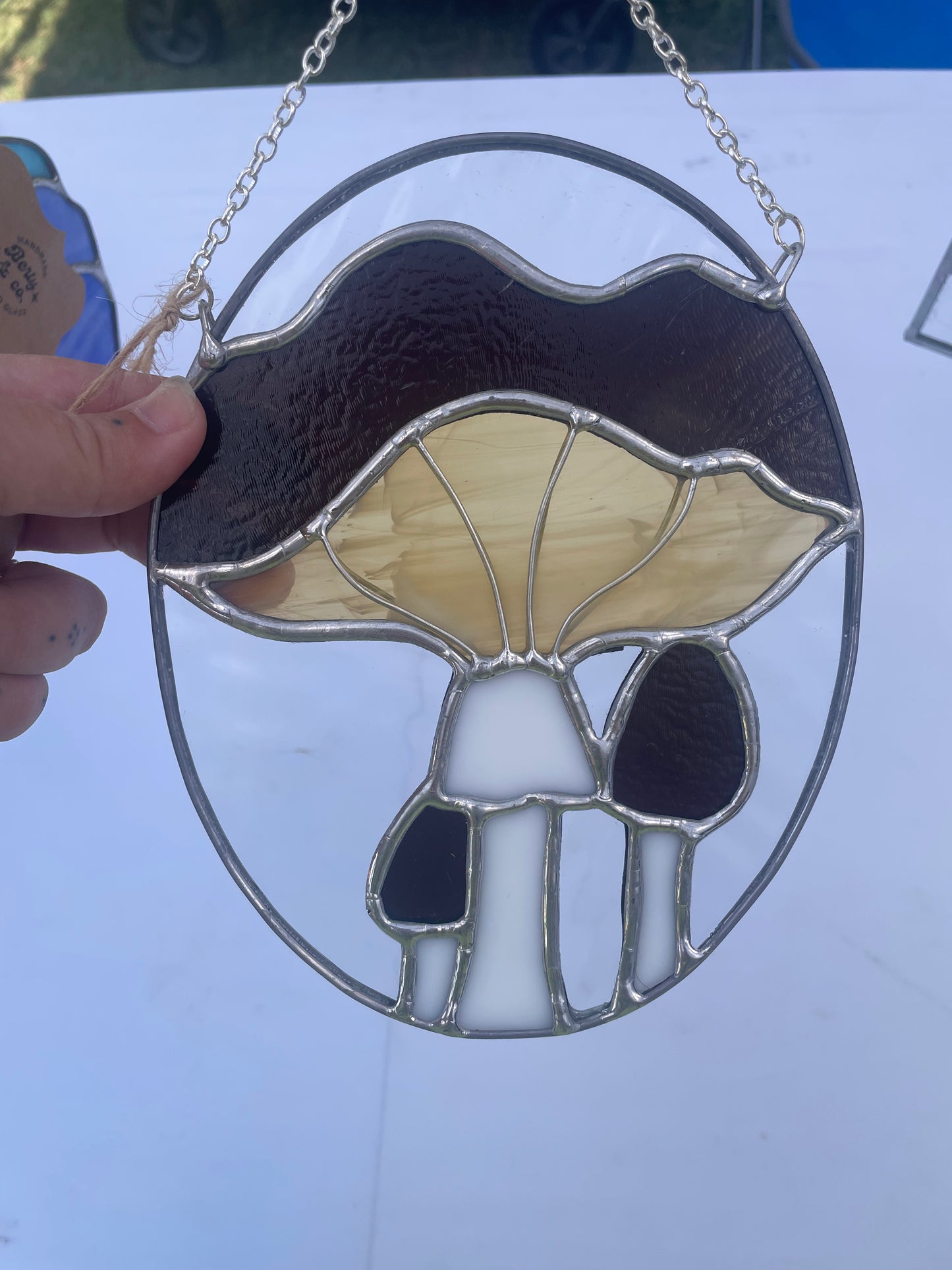 Brown and gold mushroom