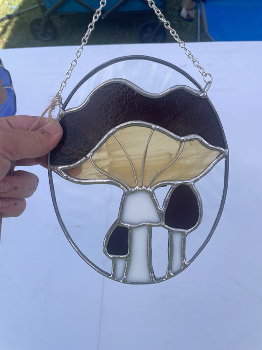 Brown and gold mushroom