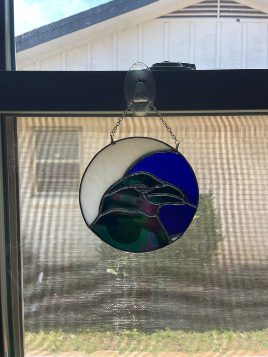 Raven and moon